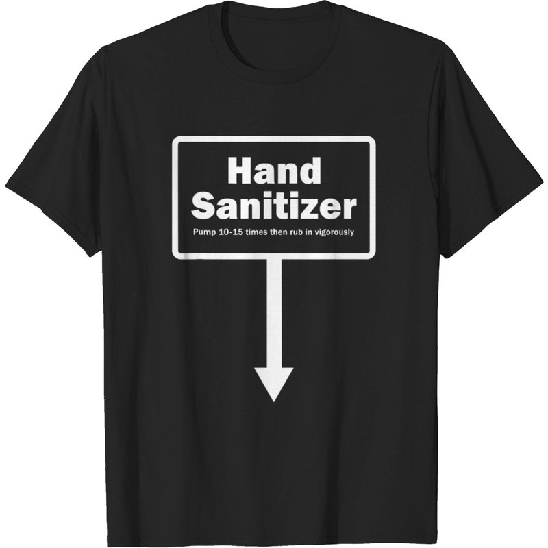 Hand Sanitizer Adult Humour Mens Christmas Gag T-Shirt