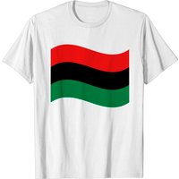 Red, Black & Green Flag T-Shirt for Men