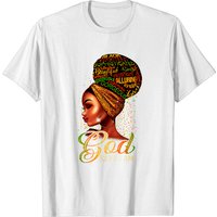 T-shirt pour hommes African American Girl God Says I Am Black Pride — T-shirts pour hommes