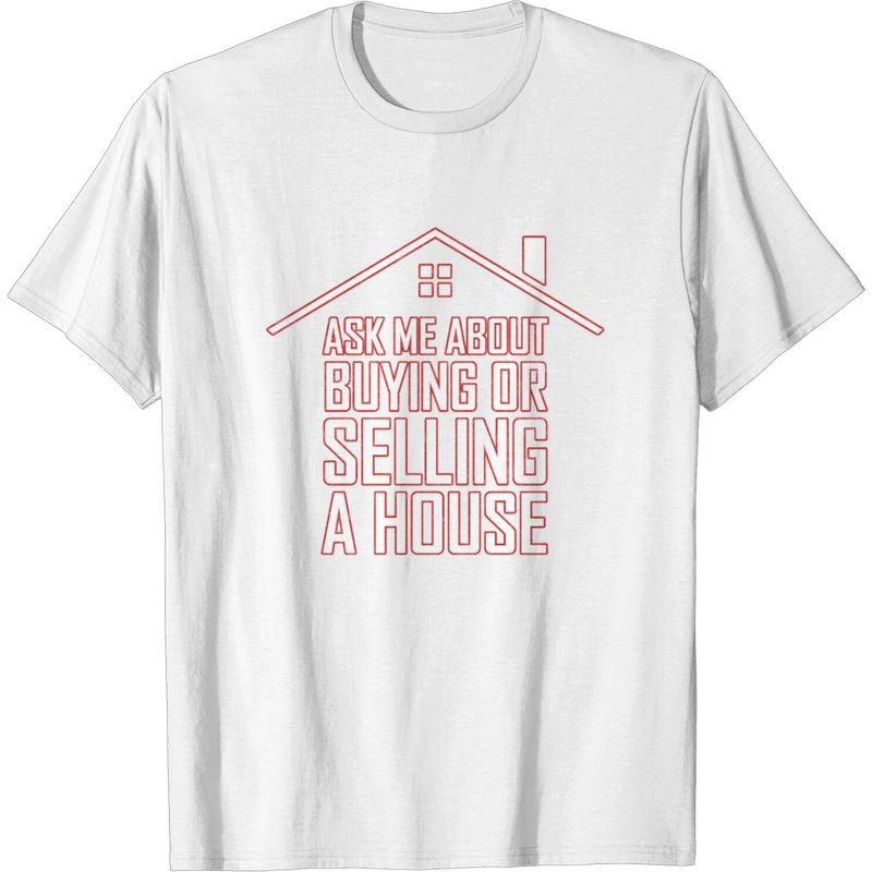 T-Shirt Cadeau pour Agent Immobilier - Vente de Maison — T-shirts pour hommes