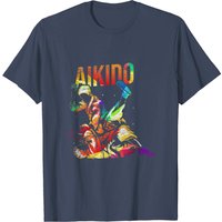 T-Shirt Aikido pour hommes en noir — T-shirts pour hommes