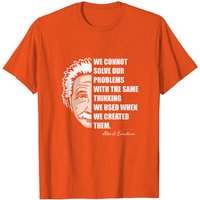 T-Shirt pour hommes Albert Einstein en noir — T-shirts pour hommes