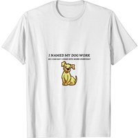 T-shirt Humor Noir Chien pour Hommes