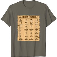 T-shirt Mathématique Symboles d'Algèbre pour Hommes — T-shirts pour hommes