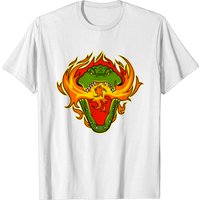Flaming Gator Men's T-Shirt in Black