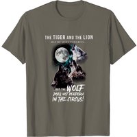 Three Wolves And Moon Men's T-Shirt