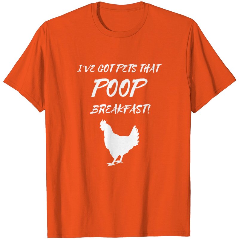 T-Shirt pour Hommes avec Poules et Oeufs — T-shirts pour hommes