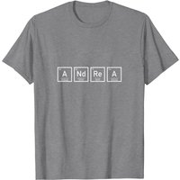 Andrea Periodic Table T-Shirt for Men in Black — Mens T Shirts