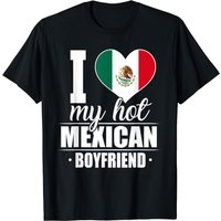 T-Shirt J'aime Mon Petit Copain Mexicain pour Hommes — T-shirts pour hommes