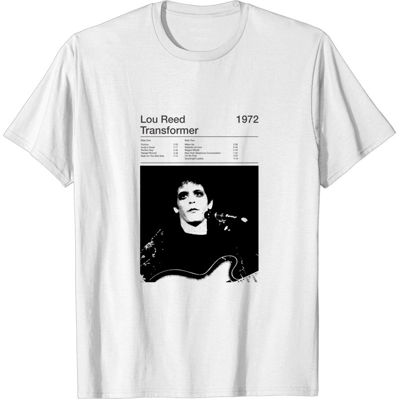T-shirt Lou Reed Liste des morceaux de Transformer pour hommes — T-shirts pour hommes