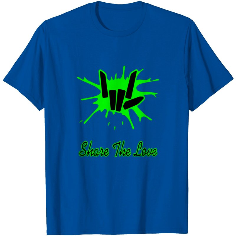 Share The Love Logo T-Shirts for Men - Black