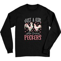 Juste une fille qui aime les pépés T-shirt long à fleurs de fermier — T-shirts pour hommes