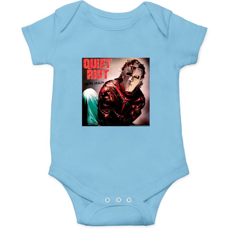 Quiet Riot Album Metal Health Mask Adult Onesie — Baby Onesies