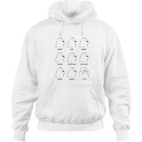 Hoodie Unisexe Ice Bear Moods - We Bare Bears en Vert Militaire — Sweats à capuche pour hommes