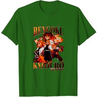 Kyojuro Rengoku Anime Vintage Inspired Rap Style Unisex T-Shirt