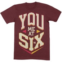 You Me At Six Unisex Tee Cube for Men in Black — Mens T Shirts