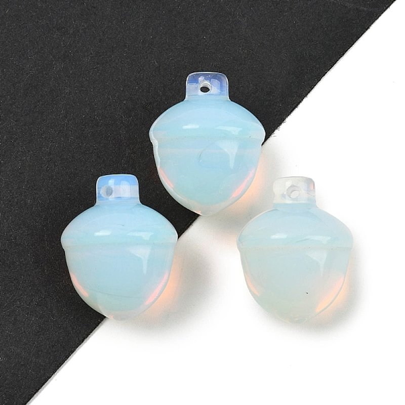 Opalite Acorn Charms, 21-22mm with 1.4mm Hole — Charms & Pendants