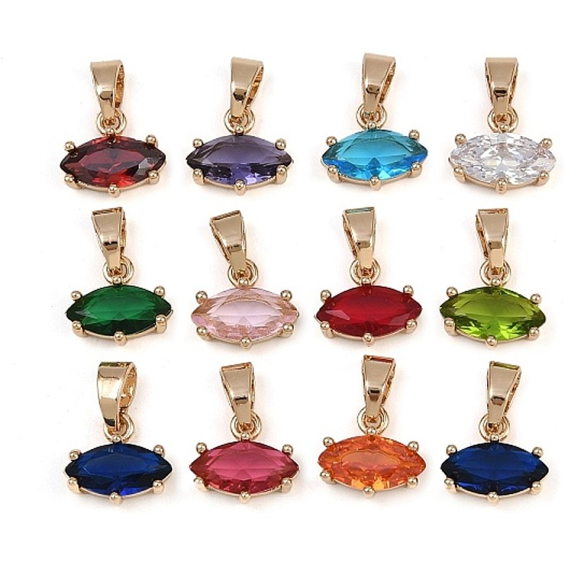 Charms de Naissance en Zircon Cubique Micro Pave - Œil de Cheval — Breloques et pendentifs