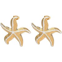 304 Stainless Steel Starfish Stud Earrings with Enamel — Costume Jewelry