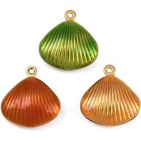 Pendentifs en Émail en Acier Inoxydable 304 en Forme de Coquillage — Breloques et pendentifs