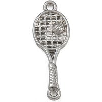 Charms de connexion en acier inoxydable 304 - Raquettes de tennis — Accessoires pour bijoux