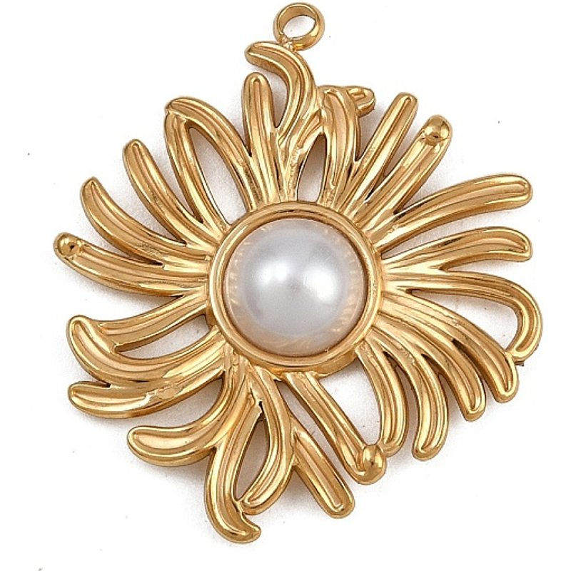 Charms en Acier Inoxydable 304 avec Perle en Plastique — Breloques et pendentifs