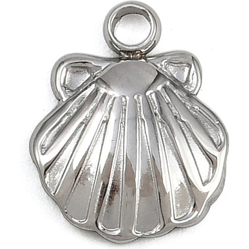 Breloques en Acier Inoxydable 304 en Forme de Coquillage avec Trou de 1,5mm — Breloques et pendentifs