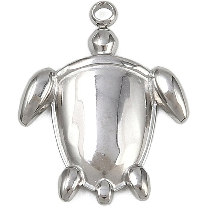 Charms Tortue en Acier Inoxydable 304 - 22x17mm — Breloques et pendentifs