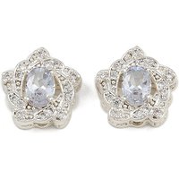 Brass Pave Cubic Zirconia Multi-strand Links, Silver Color Plated