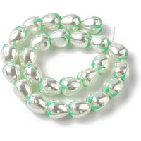 Handmade Lampwork Beads, Strawberry Design, White Enamel — Jewelry Beads