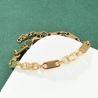 Bracelet en chaîne en acier inoxydable 304 pour femmes, plaqué or 22K — Bracelet Femme
