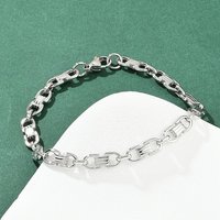 Bracelet en Chaîne en Acier Inoxydable 304 pour Femmes, Design Ovale, 8-5/8 pouces — Bracelet Femme