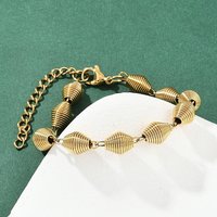 Bracelet en chaîne en acier inoxydable 304 pour femmes et hommes, plaqué or 22K — Bracelet Femme