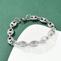 Bracelet en Chaîne Liens Oval en Acier Inoxydable 304 pour Femmes et Hommes — Bracelet Femme
