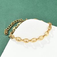 Bracelet en Chaîne Ovale en Acier Inoxydable 304 pour Femmes — Bracelet Femme