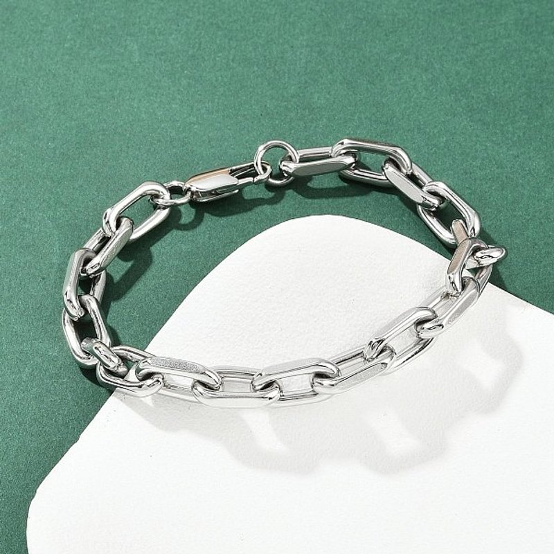 Bracelet en chaîne de câble en acier inoxydable 304 pour femmes et hommes — Bracelet Femme