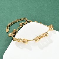 304 Stainless Steel Link Chain Bracelet for Women, 18K Gold Plated — Bracelet Women