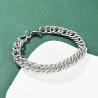 304 Stainless Steel Curb Chain Bracelet for Women and Men — Bracelet Women