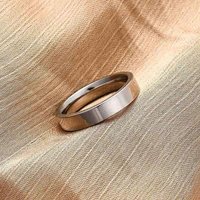 201 Stainless Steel Wide Band Finger Rings with PVD Plating