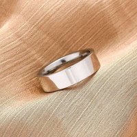 Bague Large en Acier Inoxydable 201 avec Revêtement PVD