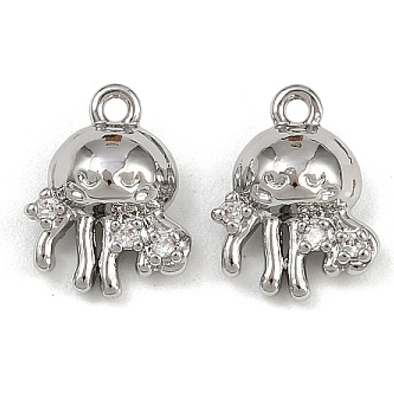 Charmes en Zircon Cubique Micro Pave en Laiton — Breloques et pendentifs