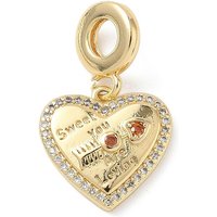 Charms Dangle en Laiton avec Zirconia Cubique Transparent en Pave — Perles à bijoux