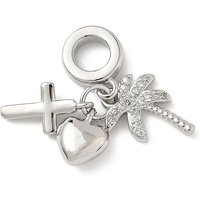 Charms pendants en zircon cubique clair micro pavé en laiton — Perles à bijoux