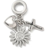 Charms Pendants Dangle en Zircon Cubique Clair Micro Pave en Laiton — Perles à bijoux