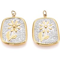 Pendants en Acier Inoxydable 304 et Argile Polymère avec Anneau de Saut — Breloques et pendentifs