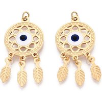 Pendentif en Acier Inoxydable 304 avec Plume et Anneau de Saut