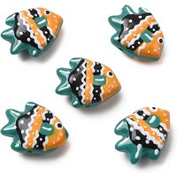 Handmade Lampwork Fish Beads in Light Sea Green — Jewelry Beads