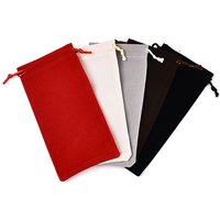Velvet Drawstring Pouches, Rectangle, Mixed Color — Jewelry Display & Storage