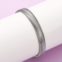 Bracelet en Chaîne Herringbone en Acier Inoxydable 304 pour Femmes — Bracelet Femme