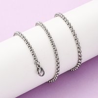 304 Stainless Steel Rolo Chain Necklace, 18.11 inch Length